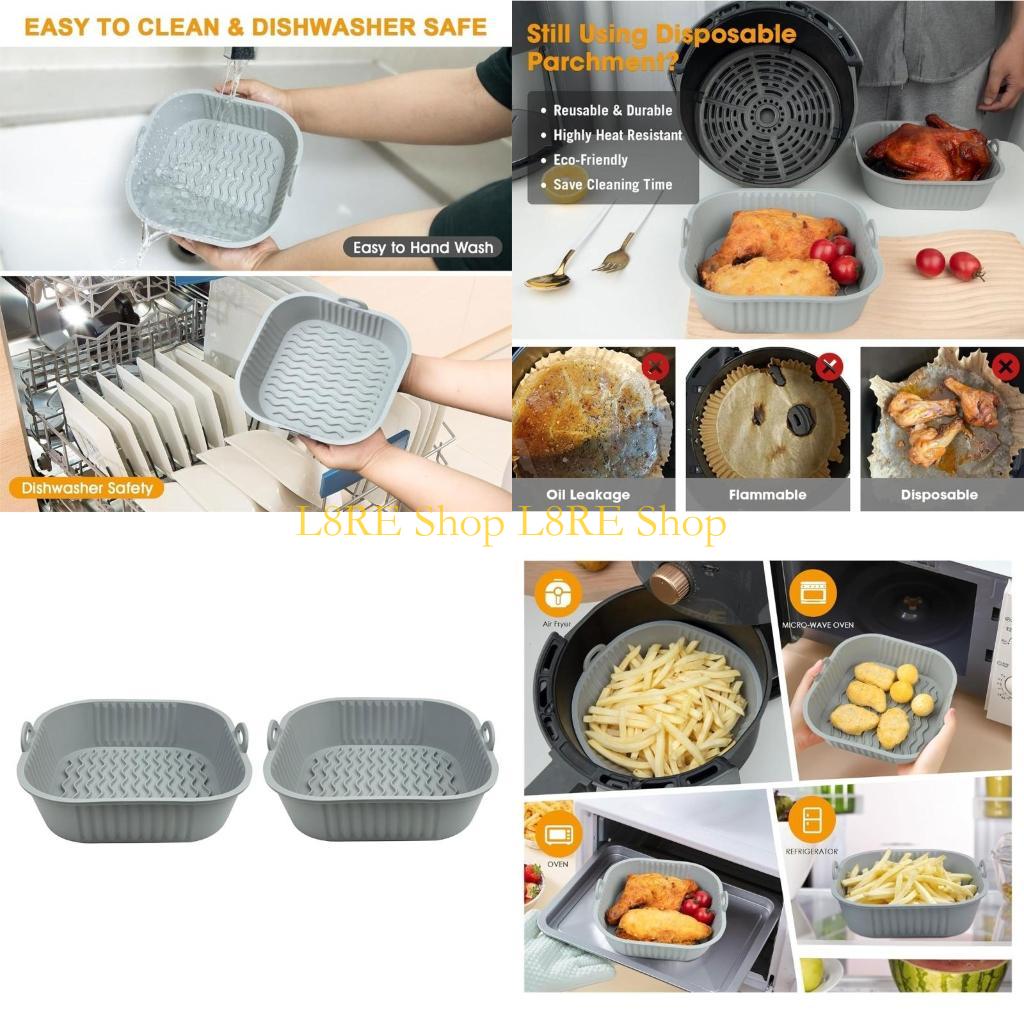 Air Fryer Silicone Pot Liner - L8re Pack 2 Silicone Pot Liners