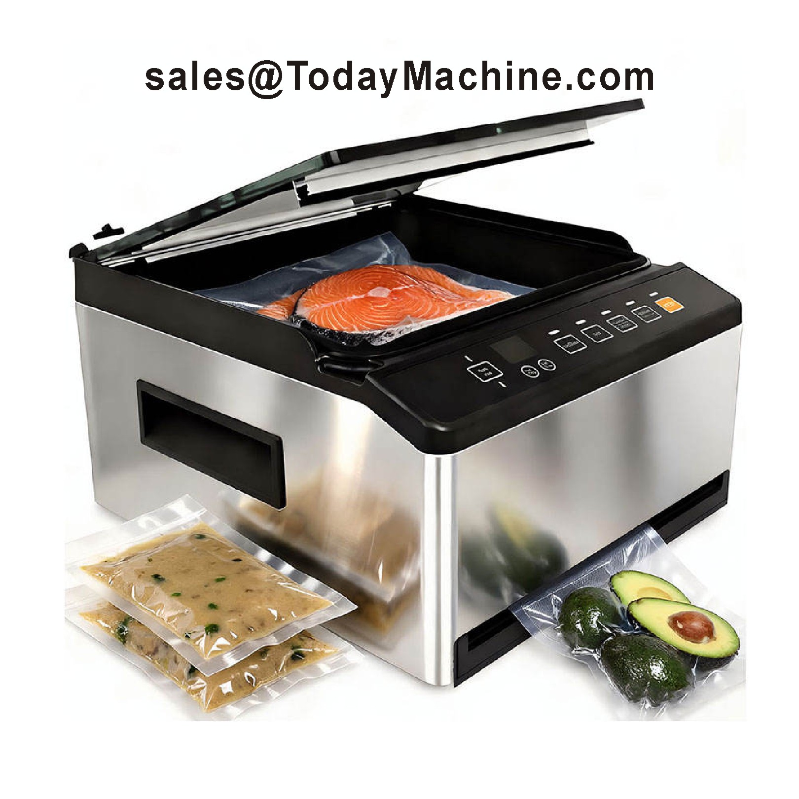 Food Vacuum Sealer Machine - Fabrieksprijs Tafelmodel Enkelvoudige Verpakking Vlees Rijst