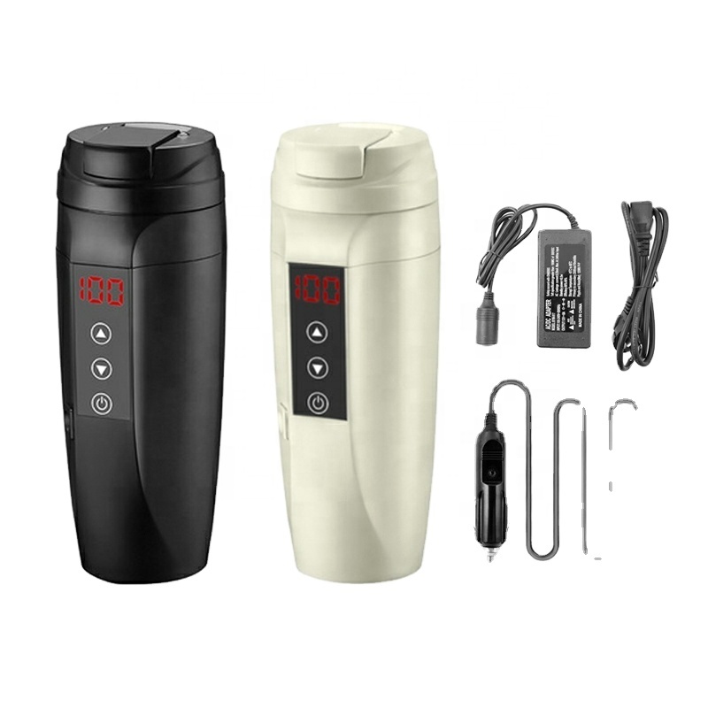 Electric Kettle Temperature Control - Slimme reisautomok 304 roestvrijstalen waterverwarmingsbeker 12