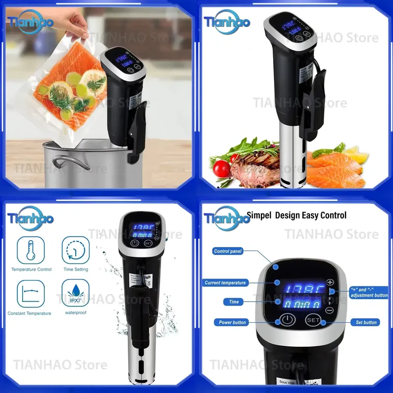 Digital Sous Vide Precision Cooker - IPX7 waterdichte sous-vide precisiekoker, immersiecirculator voor