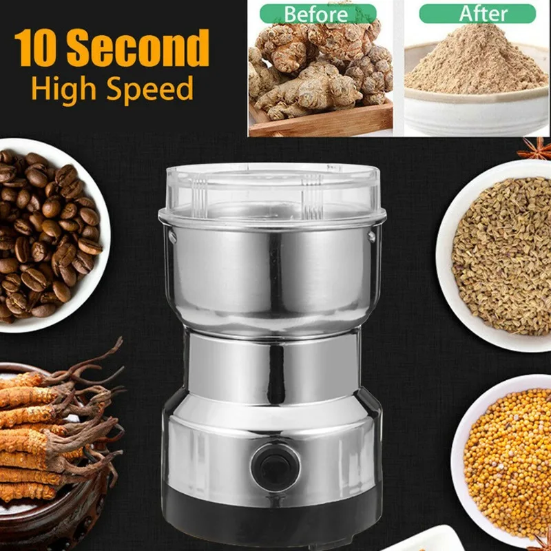 Coffee Bean Grinder Electric - 110V-220V Elektrische Grinder Thuis Koffie Keuken