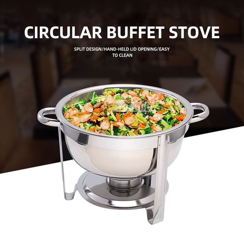 Small Appliances - LS-RG835 7L roestvrijstalen ronde buffetkachel geïsoleerd