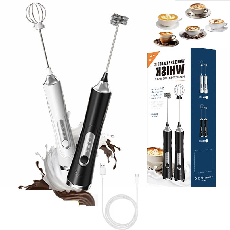 Electric Milk Frother Handheld - USB elektrische melkopschuimer Handheld melkkoffiemachine Draadloze
