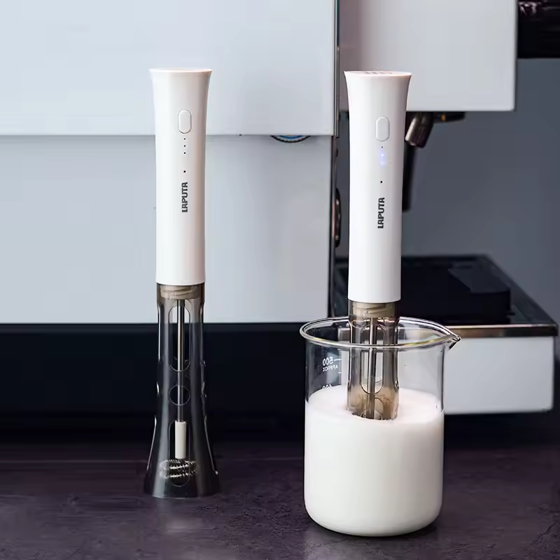Electric Milk Frother Handheld - Elektrische Melkopschuimer Handheld USB Oplaadbare Koffieschuimmaker