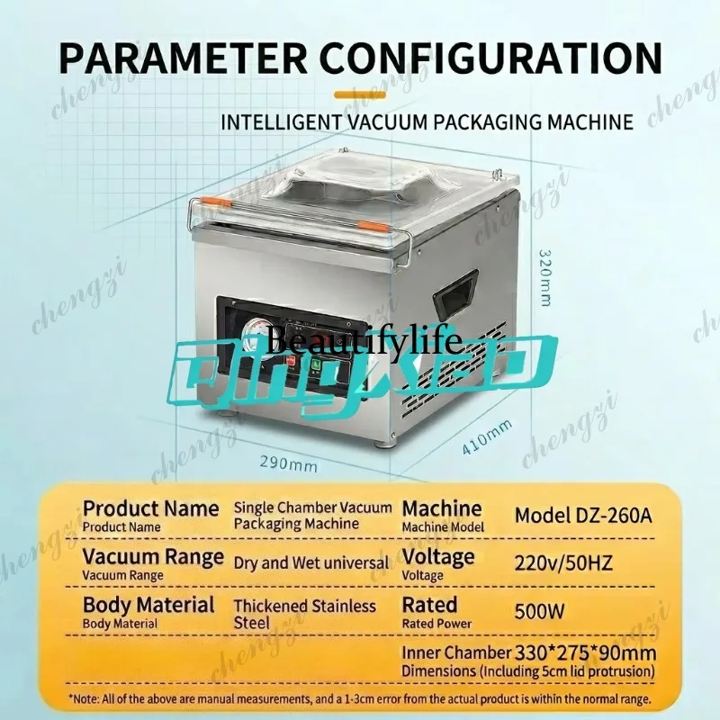 Food Vacuum Sealer Machine - K182 Commerciële Automatische Vacuümverpakkingsmachine voor Natte