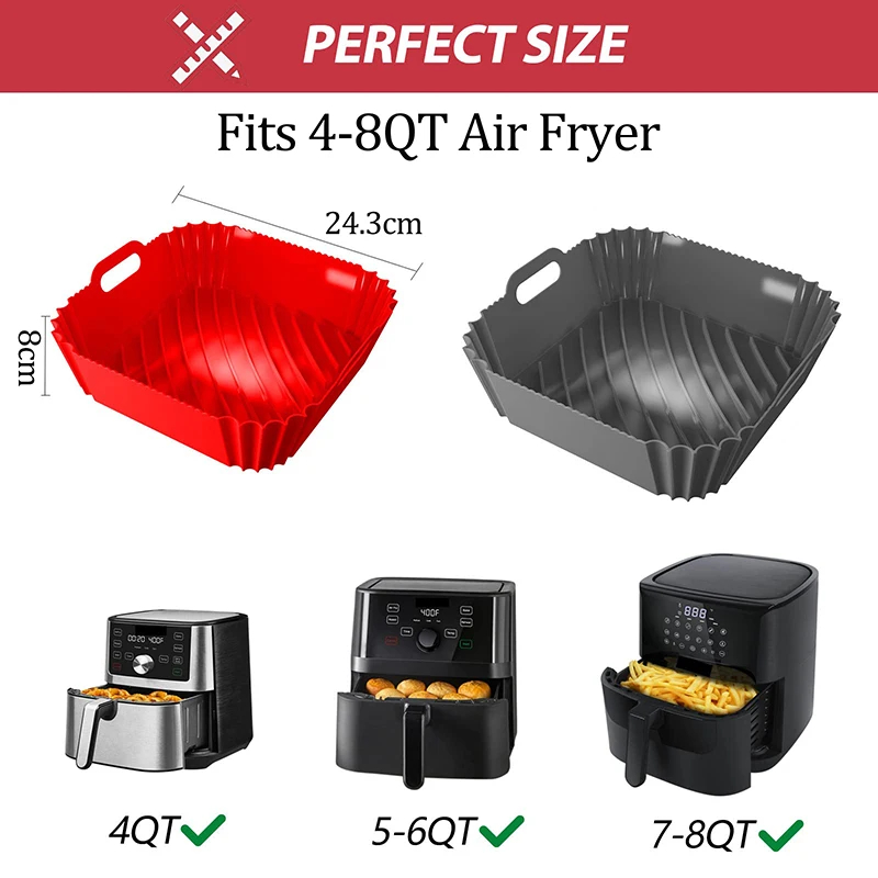 Grote luchtfriteuse siliconen  - Air Fryer Silicone Pot Liner recensie en prijs