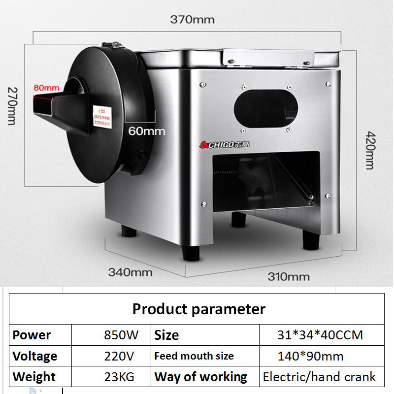 Fabrieksdirecte verkoop, comme - Automatic Meat Slicer Home recensie en prijs