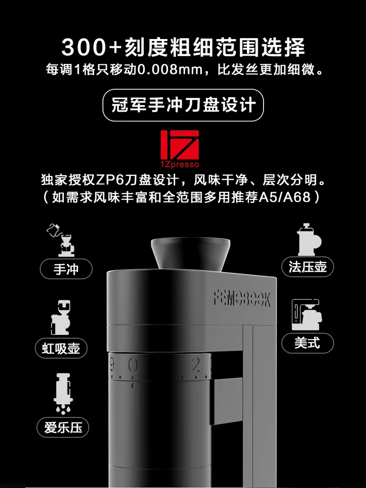 FEMOOK A4Z elektrische koffiem - Coffee Bean Grinder Electric recensie en prijs