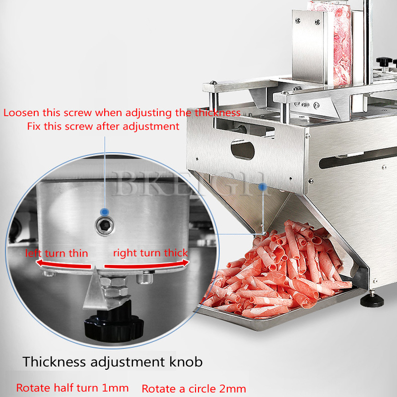 Volledig automatische vleessni - Automatic Meat Slicer Home recensie en prijs