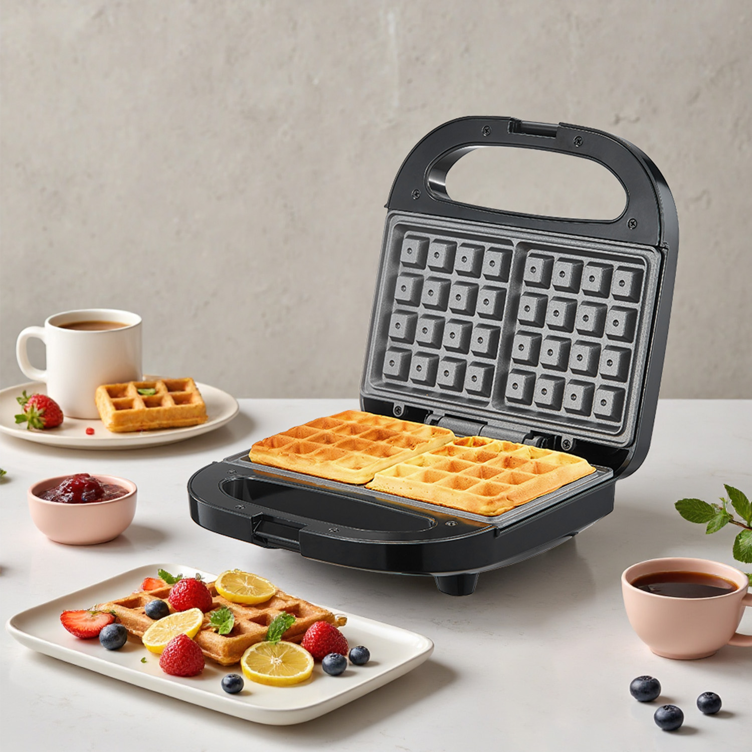 Belgische wafelijzer voor 2 wa - Mini Waffle Maker Machine recensie en prijs