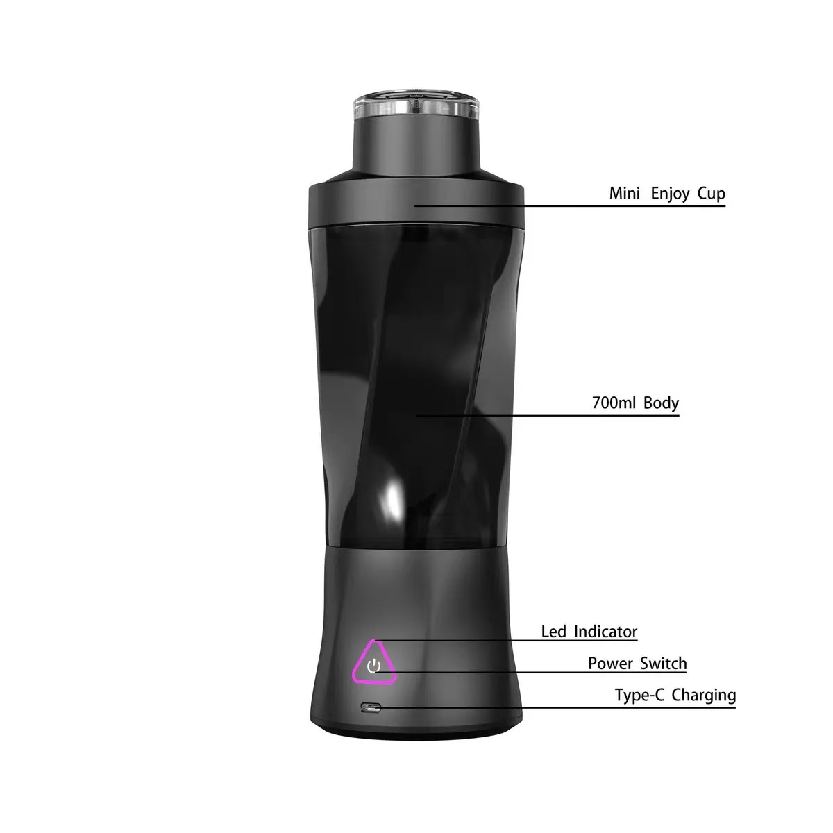 Draagbare elektrische sapcentr - Portable Blender Usb Rechargeable recensie en prijs