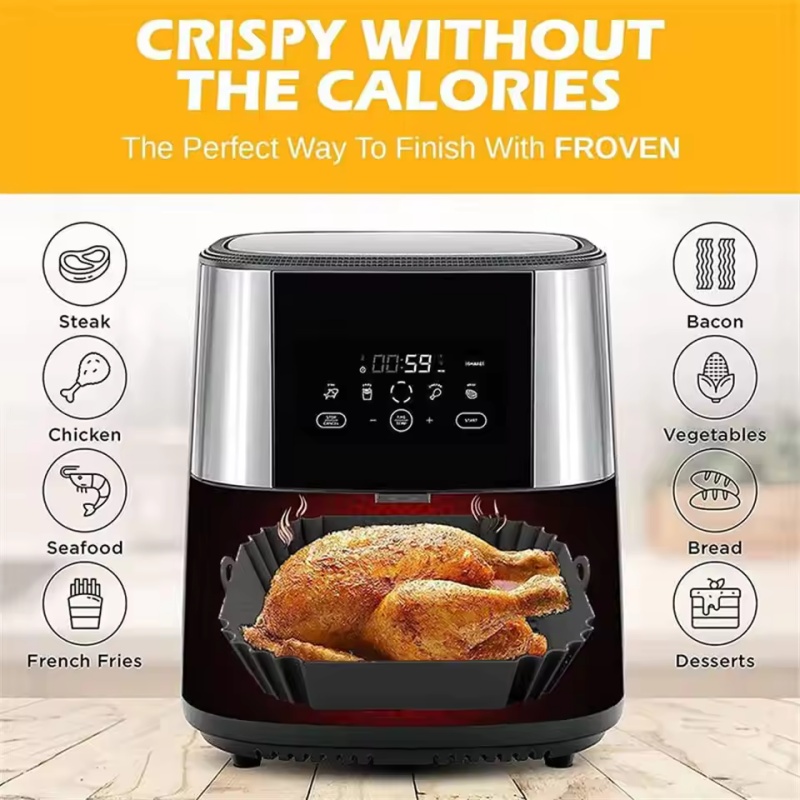 1pc siliconen luchtfriteuse po - Air Fryer Silicone Pot Liner recensie en prijs