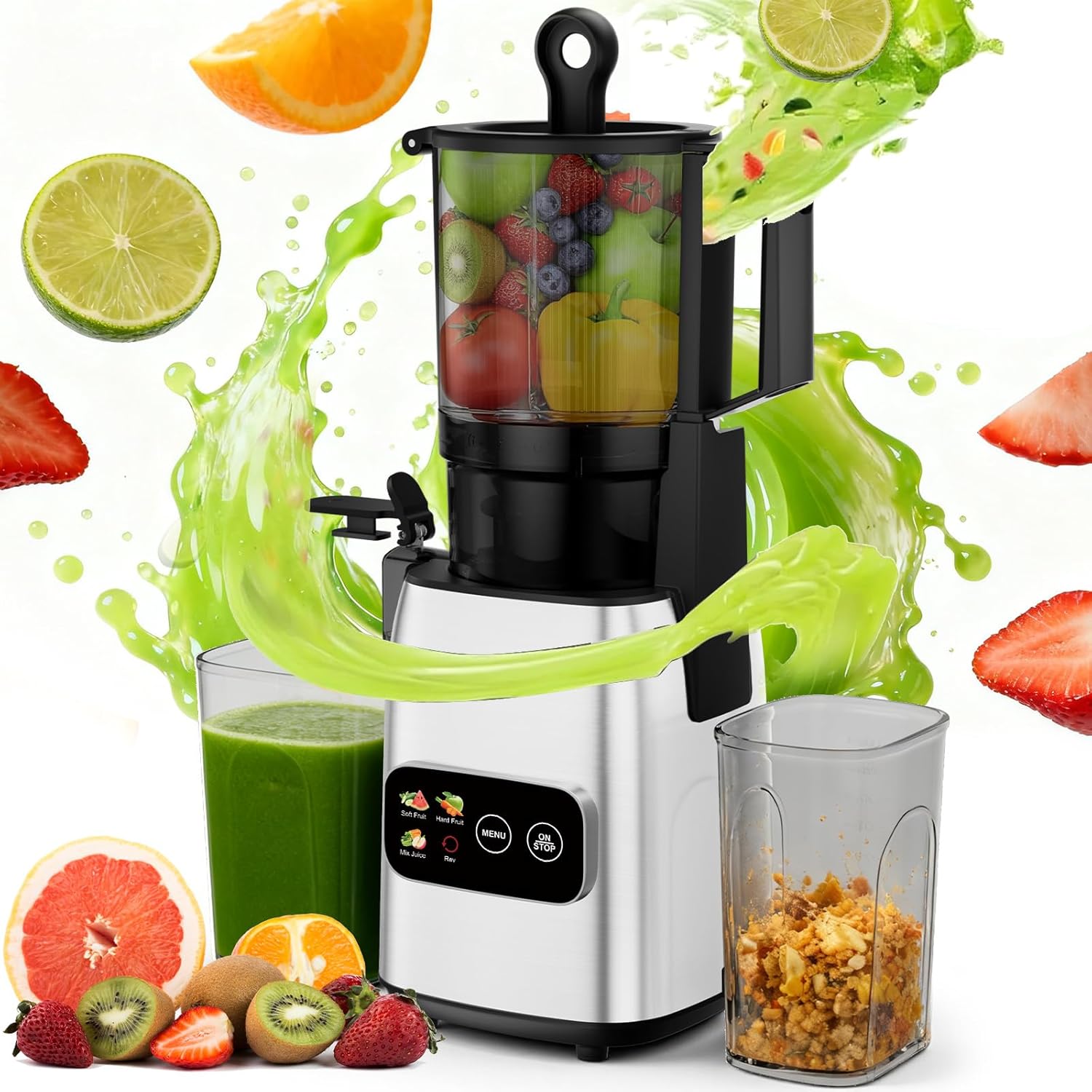 Langzame koudgeperste sapcentr - Electric Slow Juicer Cold Press recensie en prijs
