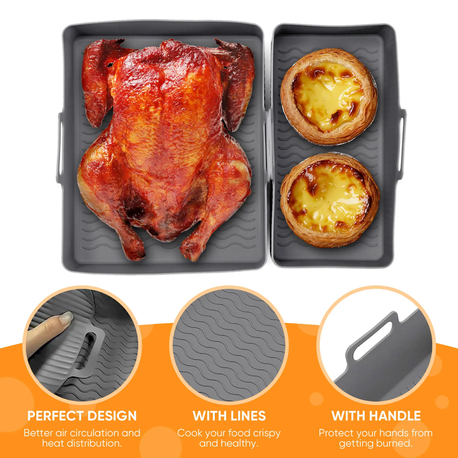 2-delige set siliconen airfrye - Air Fryer Silicone Pot Liner recensie en prijs