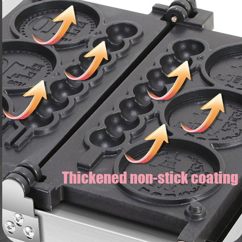4-gaats 110V/220V non-stick ro - Mini Waffle Maker Machine recensie en prijs