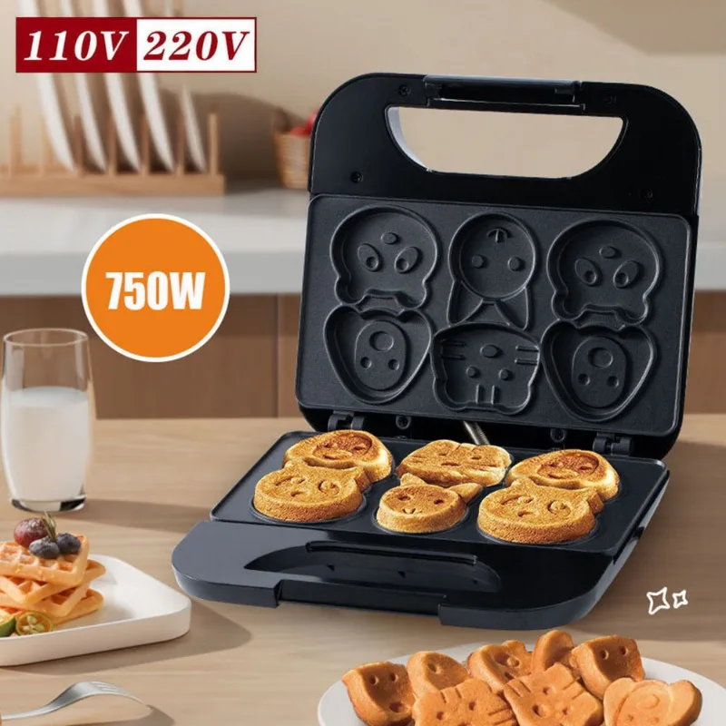 Huishoudelijke Cartoon Biscuit - Mini Waffle Maker Machine recensie en prijs