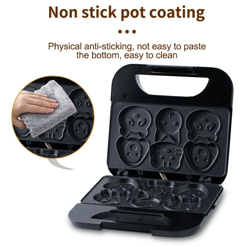 Huishoudelijke Cartoon Biscuit - Mini Waffle Maker Machine recensie en prijs
